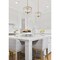 Z-Lite Glacier Pendant, 3-Light, 12.5 In.W x 9 In.H, Modern Gold/Clear 1943P12-MGLD - alternate 4